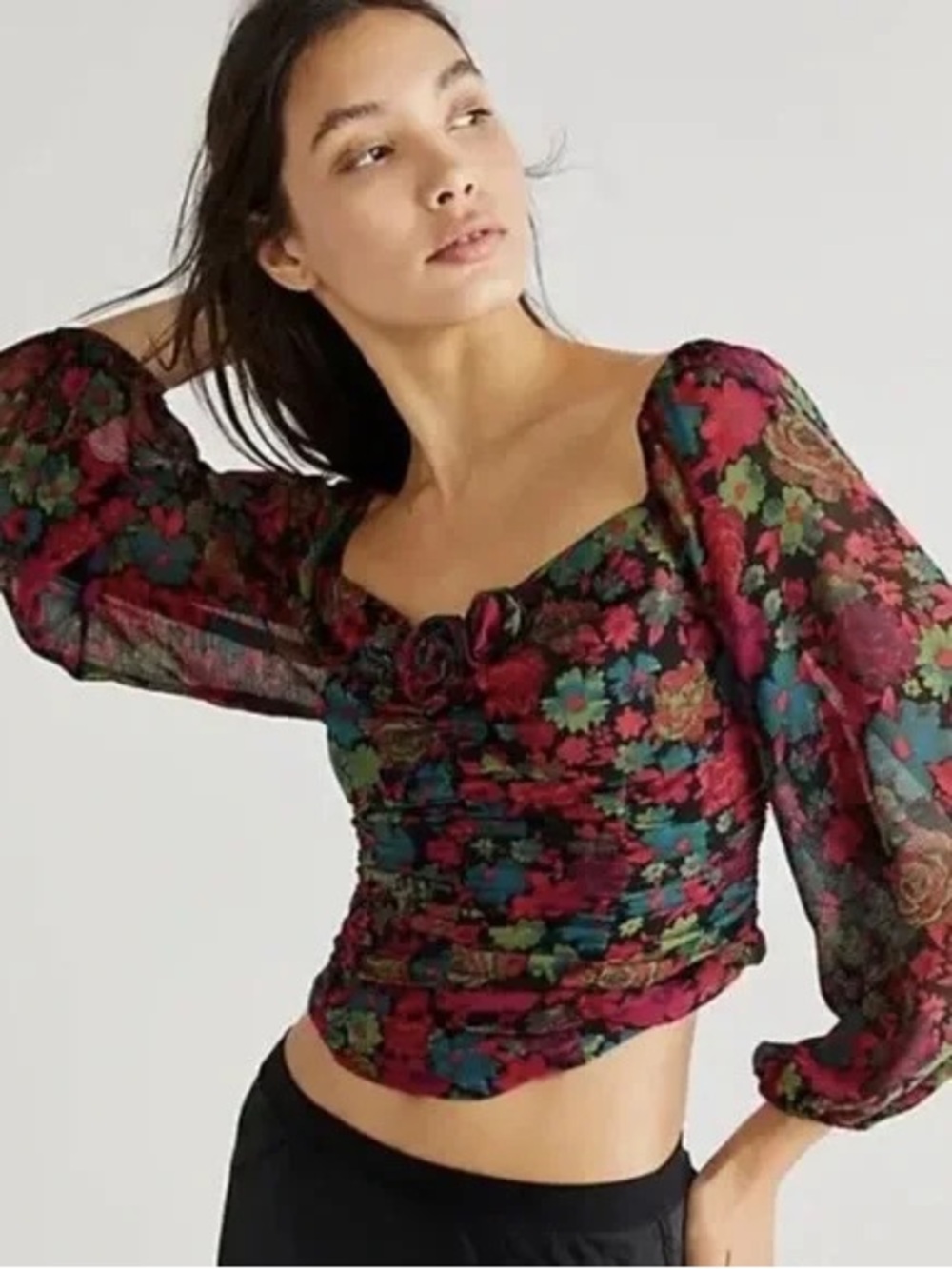 Free People Oh Lala Floral Top